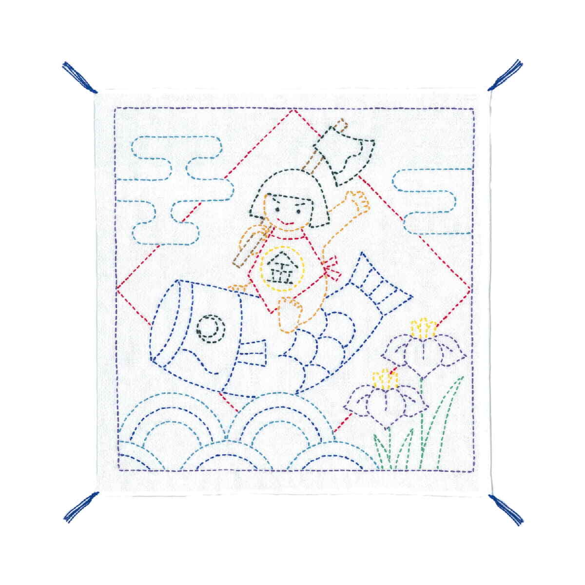 Kit de punto sashiko estampado Olympus 