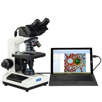 40X-2000X Built-in 3MP Digital Camera Binocular Lab Compound LED Microscope
