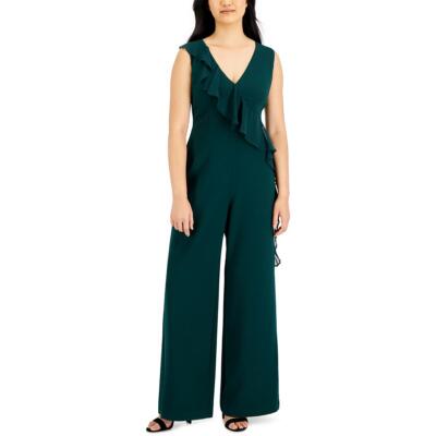 

Женский зеленый деловой комбинезон без рукавов Connected Apparel  BHFO 0588, Pine green