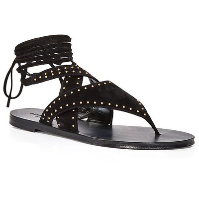 

Женские черные кожаные туфли на шнуровке Saint Laurent Gia 38.5 Medium (B,M) BHFO 1466, Black/cachemere, Gia