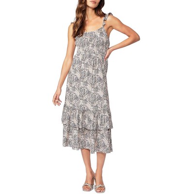 

Женское длинное платье макси на бретельках Paige Gisela BHFO 3530, Ecru multi