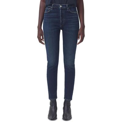 Женские узкие джинсы Agolde Nico Denim с высокой посадкой по щиколотку BHFO 5525