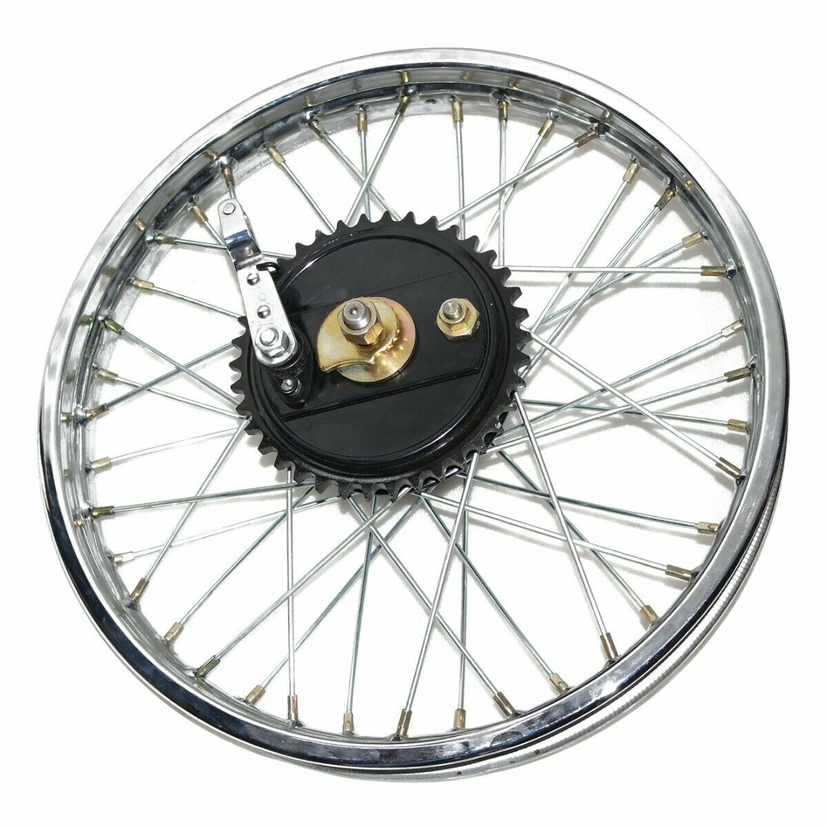 Fits Royal Enfield BSA Rear Wheel Rim 19'' Complete + Spoke Half + Hub 
