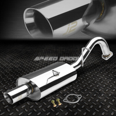 J2 НАКЛОННЫЙ НАКОНЕЧНИК ГЛУШИТЕЛЯ CATBACK С 3-МЯ ВИТКАМИ ДЛЯ 08-14 SCION xD XP110 2ZR-FE