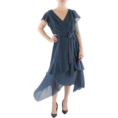 Шикарное женское вечернее платье макси с темно-синим стихарем City Chic размера плюс XS 14 BHFO 3640