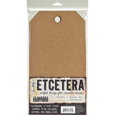 Tim Holtz Etcetera Medium Tag-6.5''X12'' THETC002