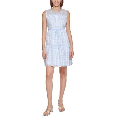 

Летнее мини-платье Calvin Klein с поясом BHFO 6672, Синий