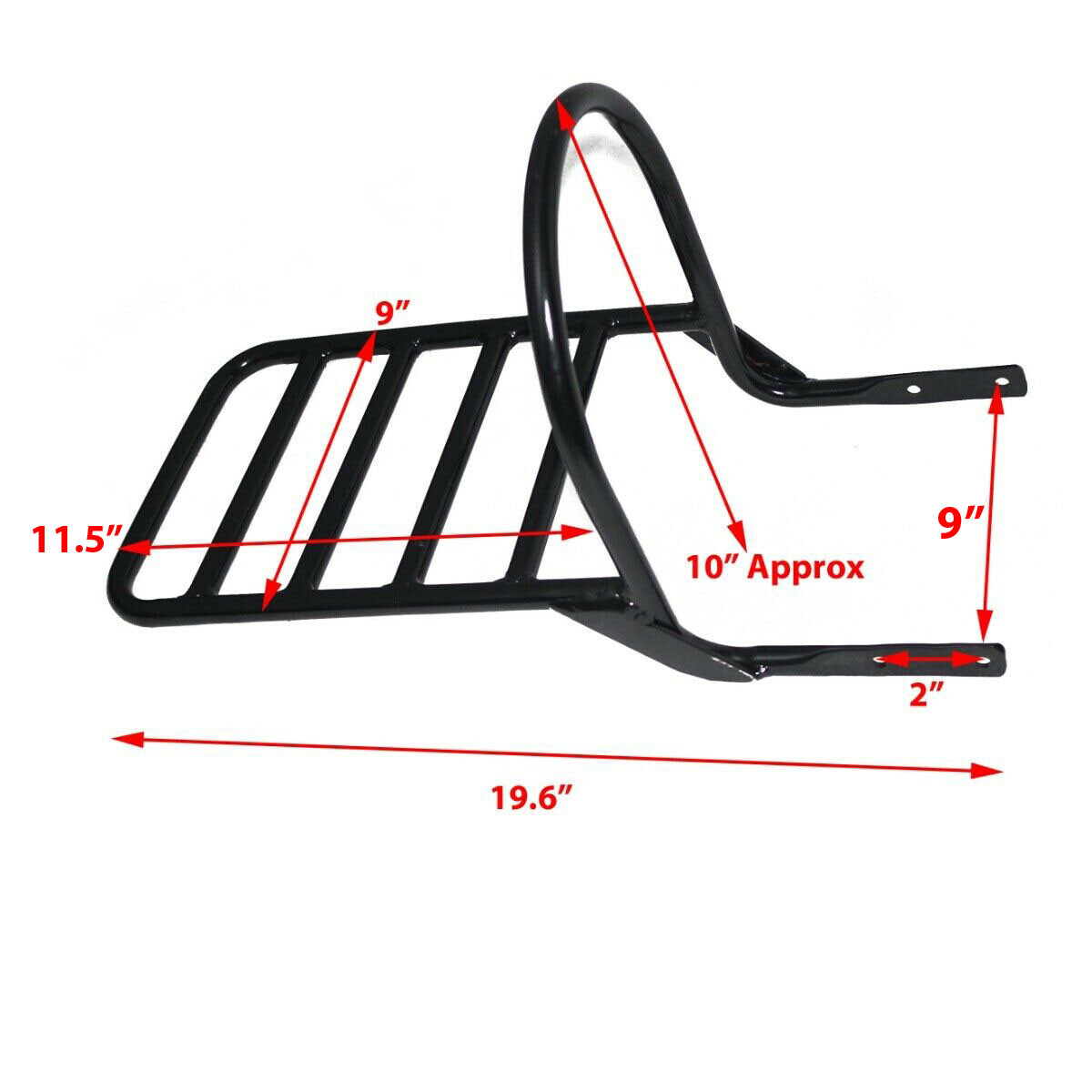 Fits Royal Enfield Bullet Rear Passenger Backrest With Carrier  