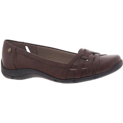 LifeStride Womens Diverse  Brown Slip On Flats Shoes 12 Wide (C,D,W) BHFO 1097