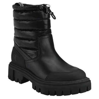 Calvin Klein Womens Relika Black Winter & Snow Boots 6 Medium (B,M) BHFO 2587