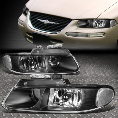 ДЛЯ ФАР ПРОЕКТОРА CARAVAN VOYAGER OE STYLE 96-99 ЧЕРНЫЕ ПРОЗРАЧНЫЕ УГЛОВЫЕ ЛАМПЫ