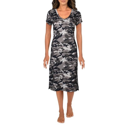 

Tart Womens Mandie Midi Comfy Sleepwear Sleep Shirt Loungewear BHFO 0656, Midnight camo