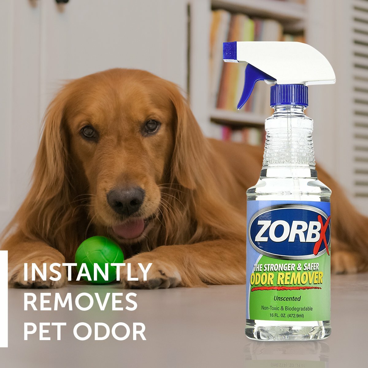 ZORBX Unscented Multipurpose Odor Remover –Safe for All, Even Children, No
