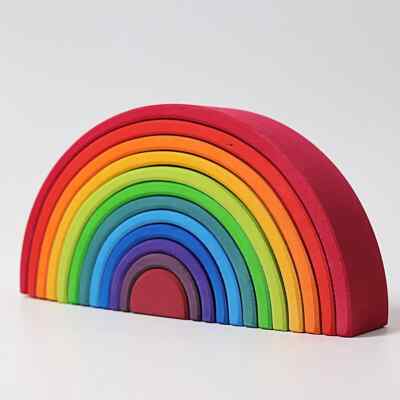 Grimm's Waldorf 12 piece Large Rainbow - Wooden Authentic