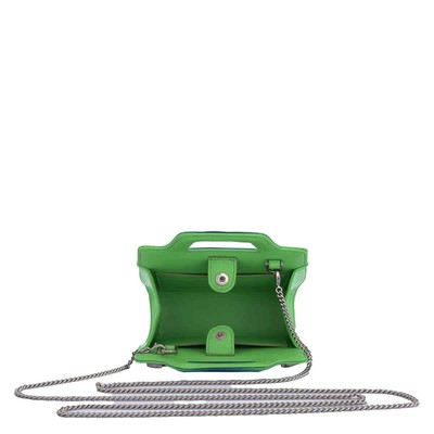 Pre-owned Ferragamo Salvatore  Wanda Micro Shoulder Bag 213984 765764 In Green