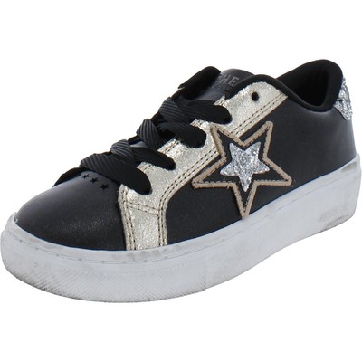 

Черные повседневные и модные кроссовки Skechers Girls Star Shines BHFO 2857, Black/gold