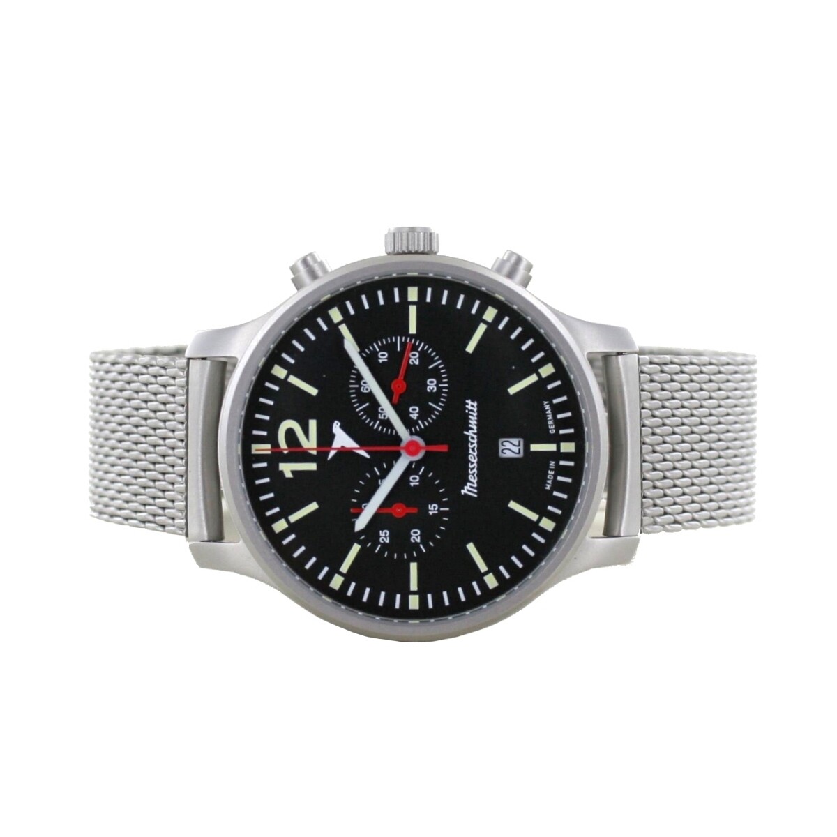 Pre-owned Messerschmitt Aristo Men's  Watch Pilot Chronograph Me5021-42m