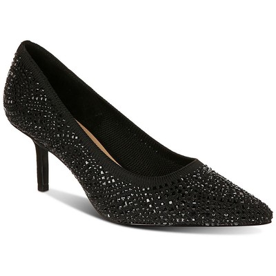 Thalia Sodi Womens Heathere Black Evening Pumps Shoes 8 Medium (B,M) BHFO 6724