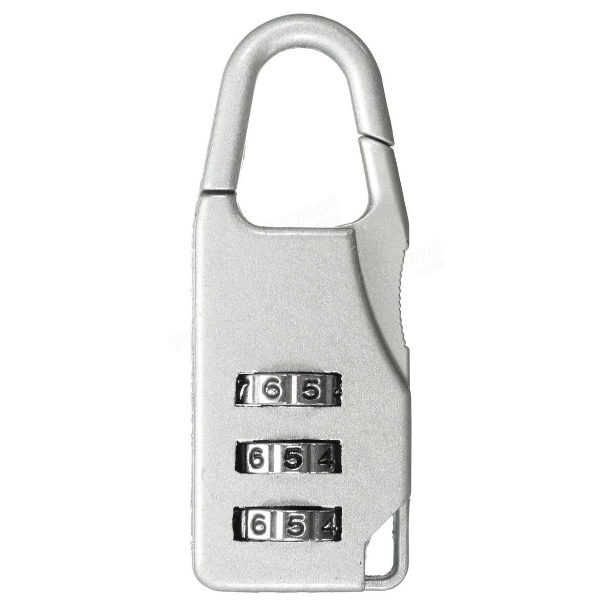 Lucchetto A Combinazione 3 Cifre Bagagli Valigie Armadietti Sicurezza Viaggi dfh