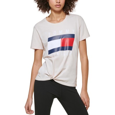 Женская вязаная футболка с круглым вырезом Tommy Hilfiger Sport BHFO 5254