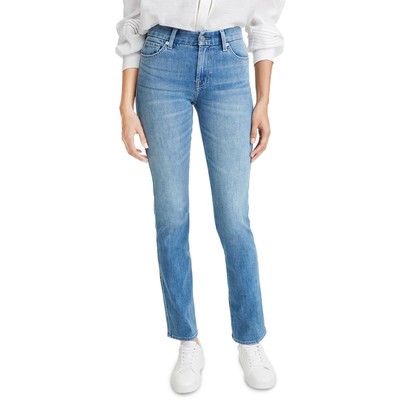 

Джинсы прямого кроя 7 For All Mankind Womens Kimmie Blue Denim  BHFO 8027, Lay