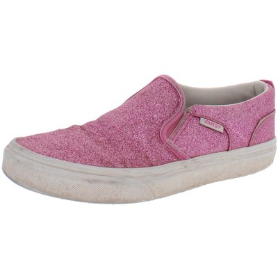 

Vans Girls Pink Glitter Sneakers Shoes 3.5 Medium (B,M) Big Kid BHFO 9194, Розовый