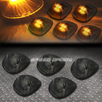 ДЛЯ 94-98 DODGE RAM BR/BE 5ШТ ЗАКОПЧЕННЫЙ КОРПУС ЖЕЛТЫЙ СВЕТОДИОДНЫЙ ХОДОВОЙ ФОНАРЬ НА КРЫШЕ КАБИНЫ