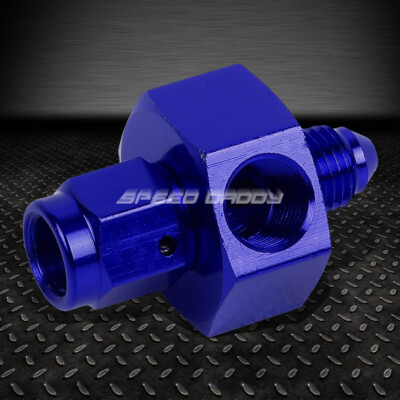 3AN AN3 AN-3 РАЗЪЕМНЫЙ РАЗЪЕМ-РОЗЕТКА 1/8 ДЮЙМА С СИНЕЙ АЛЮМИНИЕВОЙ ОТДЕЛКОЙ, ПЕРЕХОДНИК ДЛЯ ШЛАНГА