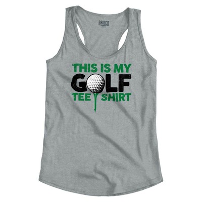 Golf Golfing Gifts For Dad Funny Retirement Womens Racerback Tank Tops Shirts
