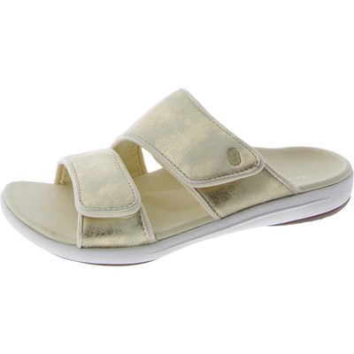 Женские босоножки Revitalign Gold на плоской подошве Slide Comfort Slide 9 среднего размера (B,M) BHFO 8891