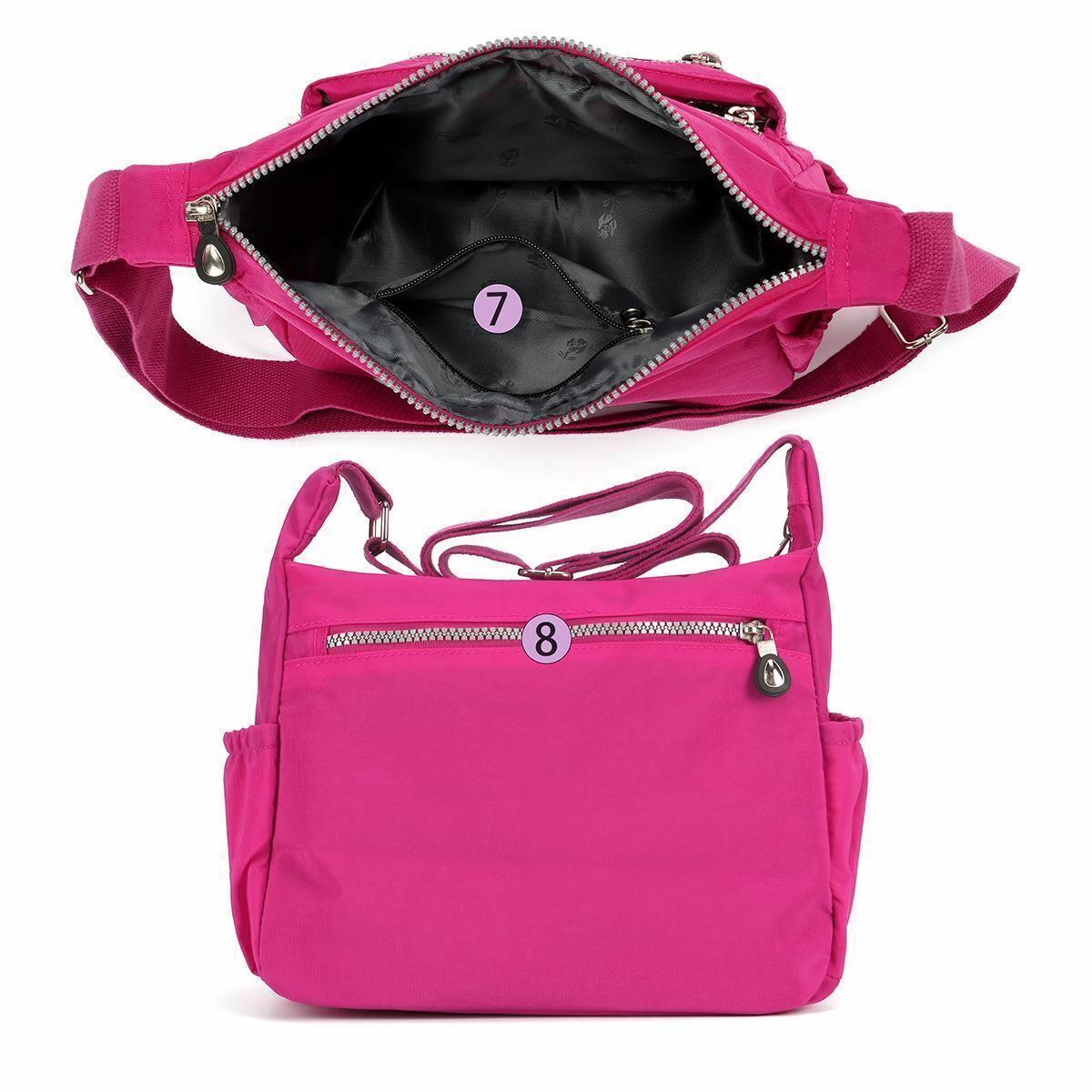 Waterproof Messenger Cross Body Ladies Handbag Shoulder Bag Womens Large Purse