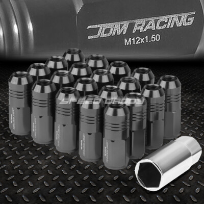 КОМПЛЕКТ ГАЕК JDM ИЗ АЛЮМИНИЕВОГО СПЛАВА ЗАКРЫТОГО ТИПА С 20 НАКОНЕЧНИКАМИ + КЛЮЧ M12X1,5 ДИАМЕТРОМ 20 ММ / ВЫСОТОЙ 50 ММ