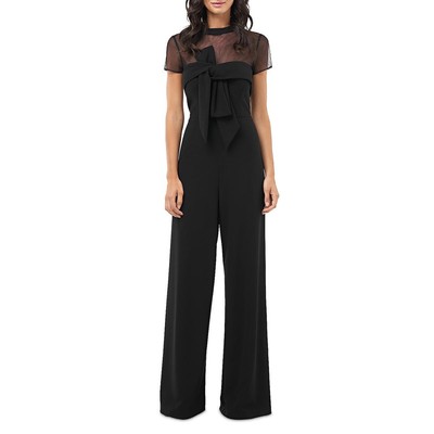 

Женский черный комбинезон с широкими штанинами JS Collections Illusion Twist Front  BHFO 4829