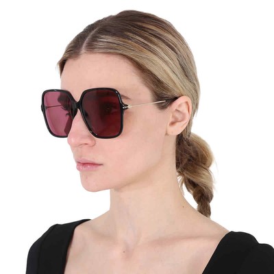 Pre-owned Gucci Violet Sport Ladies Sunglasses Gg1267sa 003 60 Gg1267sa 003 60 In Purple