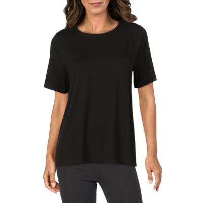 

Eileen Fisher Womens Tencel Crewneck Short Sleeve Pullover Top Shirt BHFO 4156