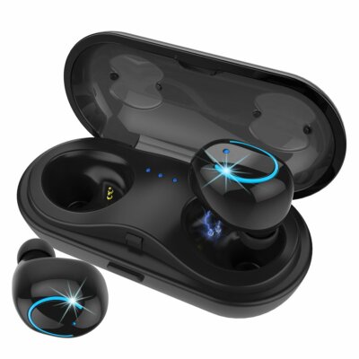 True Wireless Earbuds TWS Stereo Bluetooth Headphones with Built-in HD Mic and C