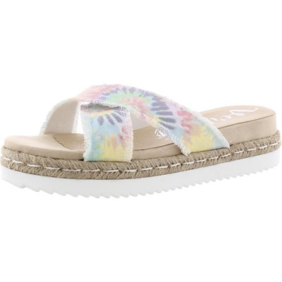 

Женские сандалии без шнуровки на плоской платформе с принтом Laney Very G BHFO 3580, Pastel/tie dye, Laney