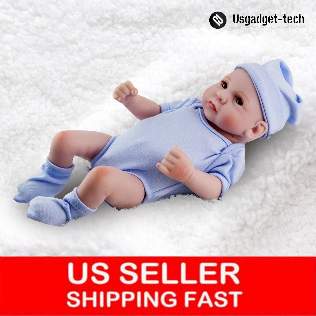 Full Body Soft Vinyl Realistic Newborn Doll Boy Gift