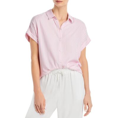 

Женская полосатая рубашка на пуговицах с рукавами-манжетами Beach Lunch Lounge BHFO 5553