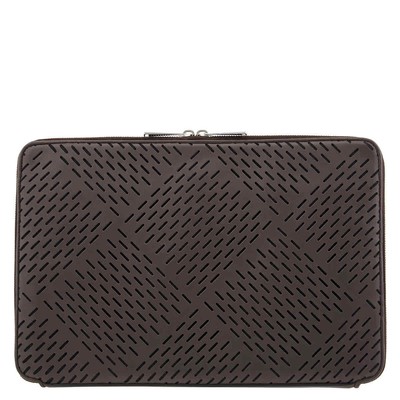 Pre-owned Bottega Veneta Perforated Document Case 578151 Vmav0 2139 In Brown