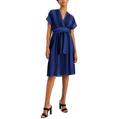 

Женское синее платье миди длиной до колена Anne Klein  BHFO 1719, Distant mountain/blue lapis