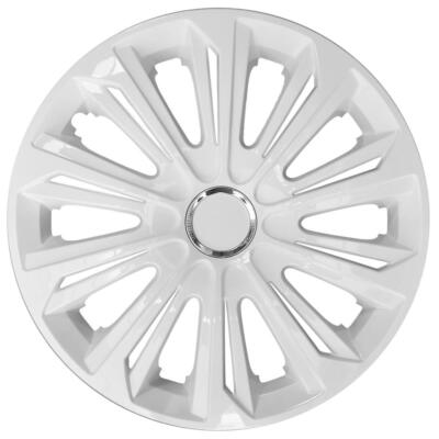 Radkappen 15 Zoll 4x NRM STRONG in Weiß Radzierblende Radkappe