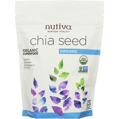 Nutiva Organic Chia Seed Ground 12 Oz
