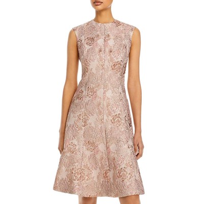 

Розовое женское коктейльное и вечернее платье миди Rickie Freeman Teri Jon  BHFO 3085, Blush multi