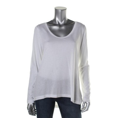 Великолепный женский белый модальный пуловер с длинными рукавами и верхней рубашкой M BHFO 3389