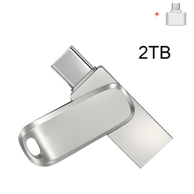 Type C USB 3.0 Flash Drive 512GB 1TB 2TB 2 in 1 Memory Stick Thumb Drive U Disk