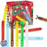 42 Pack Christmas Bubble Wands, Mini Bubble Wands for Party Favors, Toys for Girls Boys Kids Toddler Adults, Party Bag Stuffers Goodie Bag Filler, Holiday Classroom Prizes