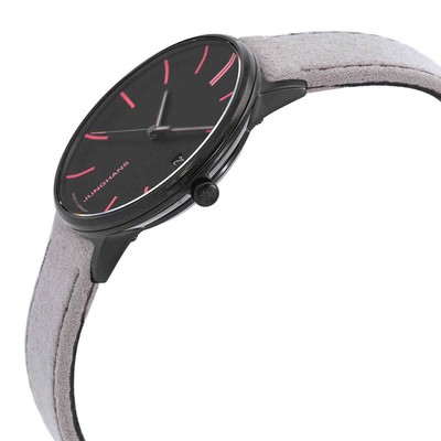 Pre-owned Junghans Form Damen Quartz Black Dial Ladies Watch 47/4256.00