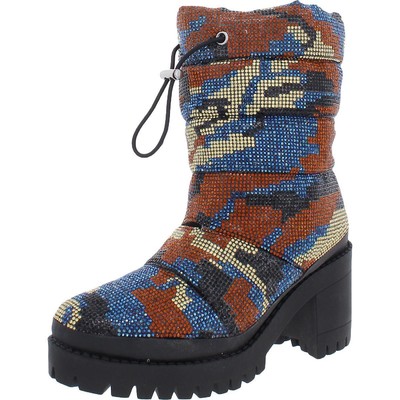 

Женские ботильоны на платформе со стразами Steve Madden Pheonix BHFO 2594, Camo multi, Pheonix