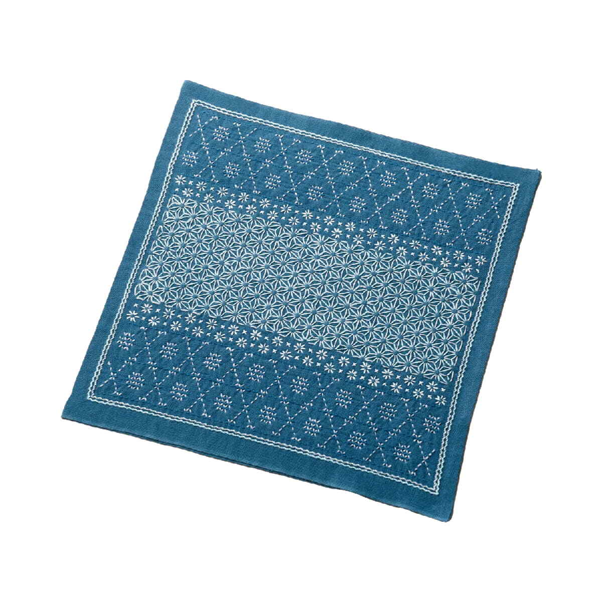 Olympus stamped Hitomezashi Sashiko stitch kit 